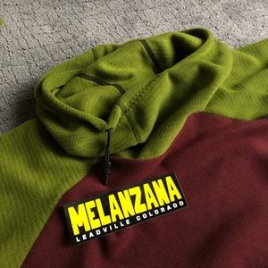 Melanzana Micro Grid Hoodie — Port/Surf